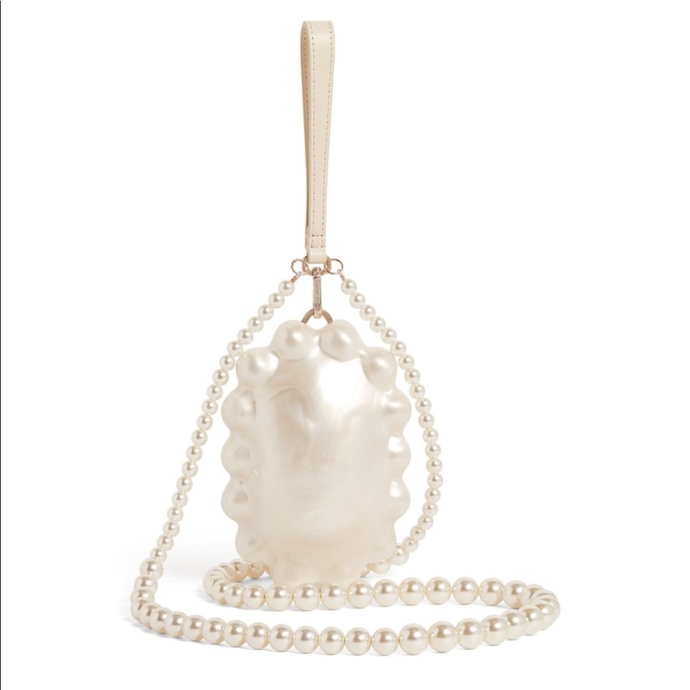 NWT- SIMONE ROCHA Micro Pearl Daisy Clutch Bag